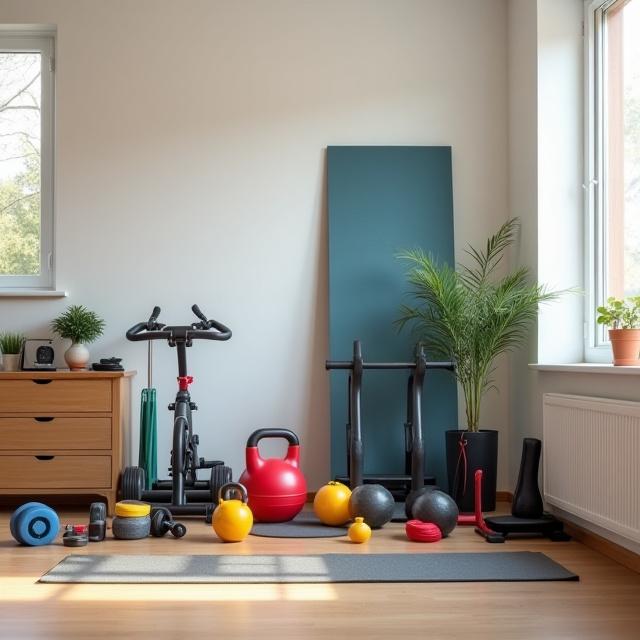 Gymutrustning för hemträning och uthyrning